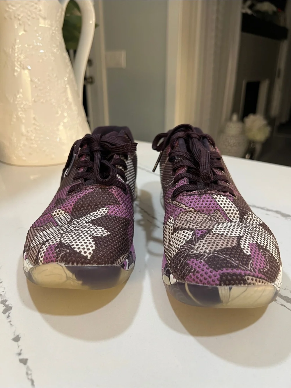 NOBULL Purple Floral Pattern Women’s Athletic Shoes size W8